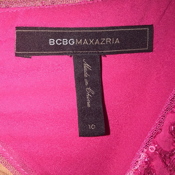 Stunning Pink Beaded BCBG dress - Picture 9 of 16